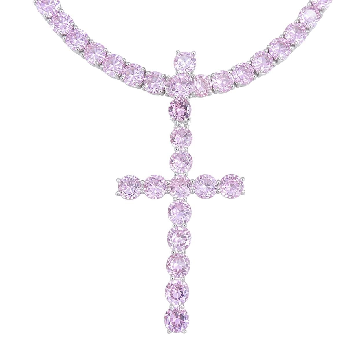 Warm Fortune Sparkling Cross Pendant Necklace for Women: 18K Gold Plated, Adjustable Chain (18"+2") with Sparkling CZ | A Dazzling Statement for Glamorous Events