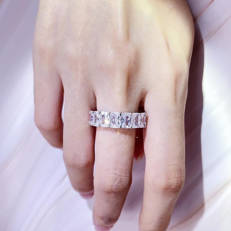 Warm Fortune Moissanite Engagement Ring for Women, Petite Twisted Vine Elegance, 0.5/1.0ct DE VVS, 18K White Gold Plated Anniversary & Promise Ring, Gift for Her, Size 6.5