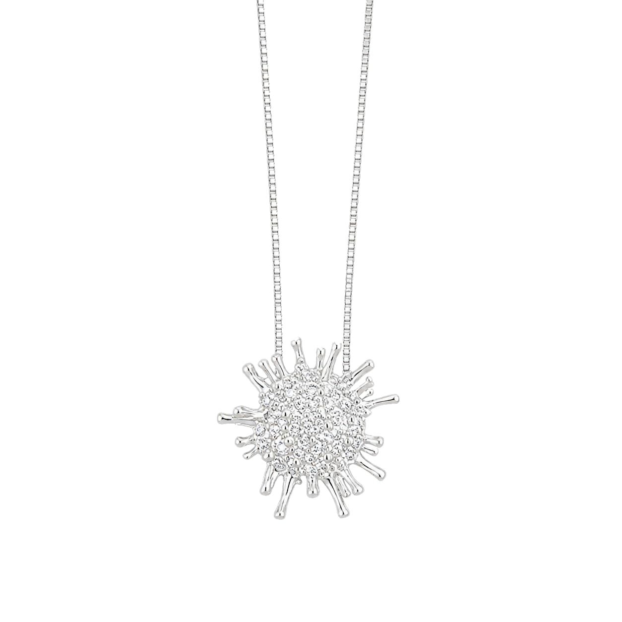 Warm Fortune Radiant Sunburst Pendant Necklace for Women: 18K Gold Plated, Adjustable Chain (18"+2") with Sparkling CZ | Dainty, Chic & Everyday — Your Minimalist Accent