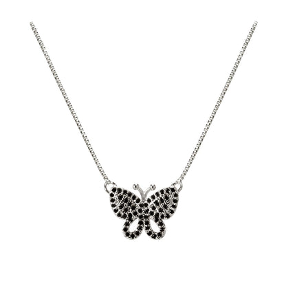 Warm Fortune Butterfly Pendant Necklace for Women: 18K Gold Plated, Adjustable Chain (18"+2") with Sparkling CZ | Adorably Cute, a Romantic Accent for Her