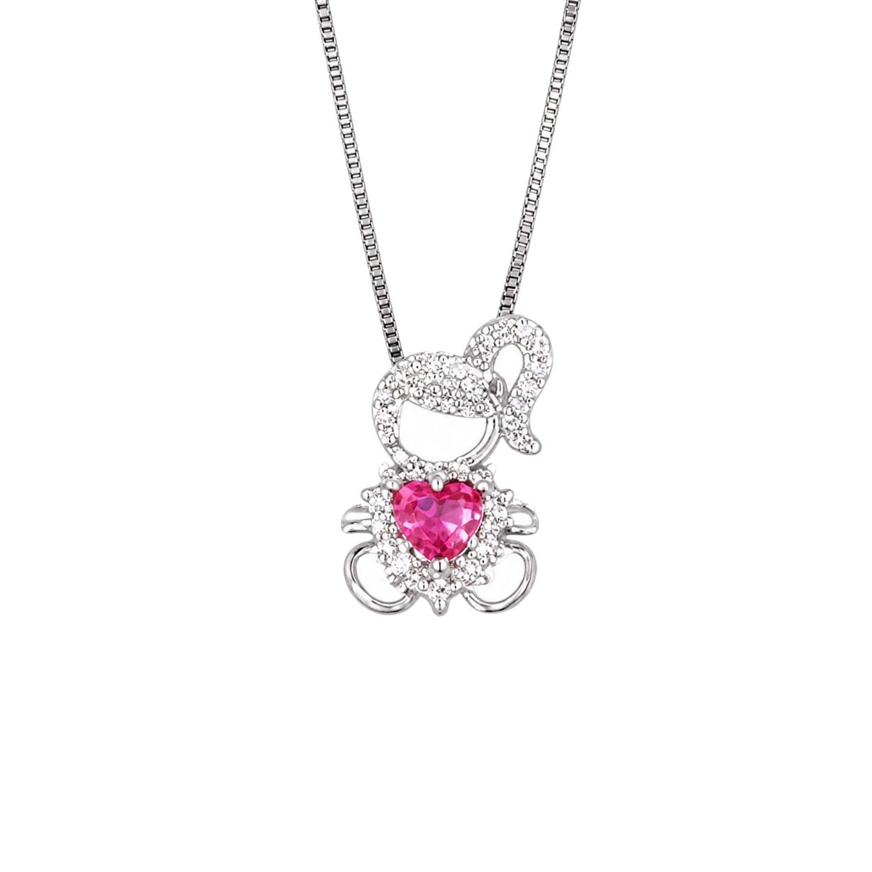 Warm Fortune Elephant Heart Pendant Necklace for Women: 18K Gold Plated, Adjustable Chain (18"+2") with Sparkling CZ | Adorably Cute, a Romantic Accent for Her