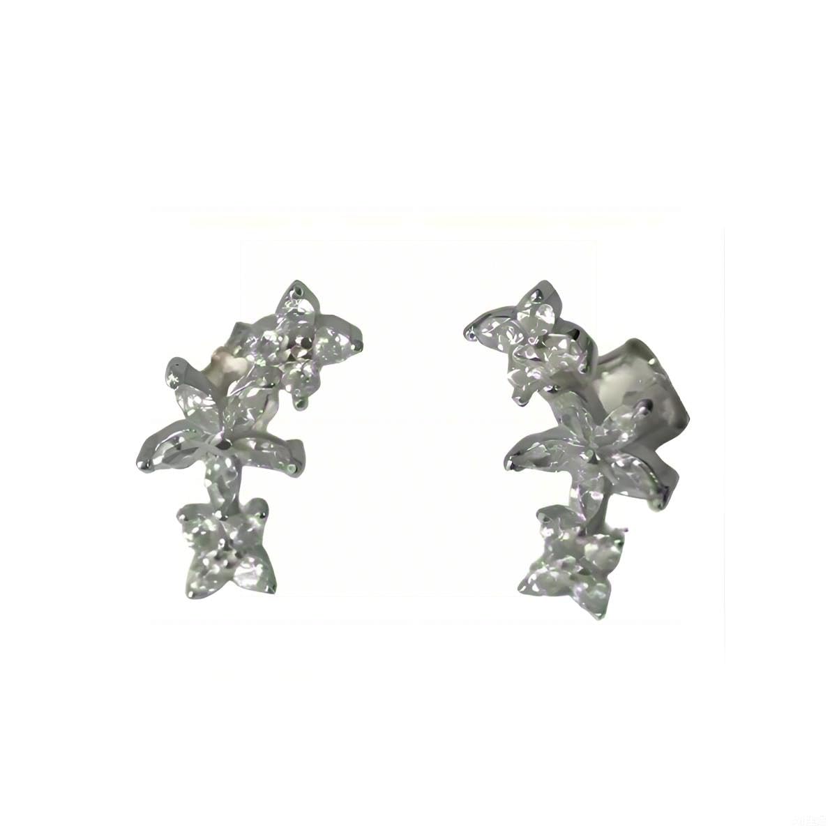 Warm Fortune Cubic Zirconia Stud Earrings for Women, 925 Sterling Silver with 18K Gold Plated Hypoallergenic