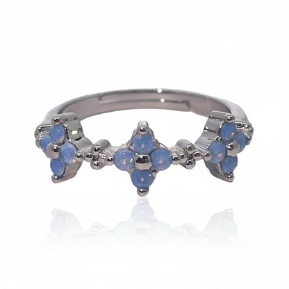 Warm Fortune Promise Ring for Women,Gold Plated Anniversary Ring,Gift for Her Engagement Ring,Adjustable