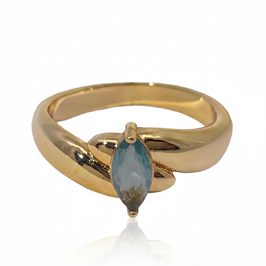 Warm Fortune Cubic Zirconia Engagement Ring for Women,18K Gold Plated Anniversary Ring,Gift for Her Promise Ring