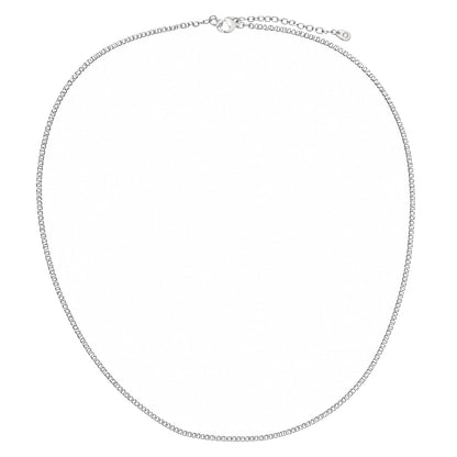 Warm Fortune Dainty Box Chain Necklace for Women: 18K Gold Plated, Adjustable Chain (18"+2") with Sparkling CZ | Dainty, Chic & Everyday — Your Minimalist Accent