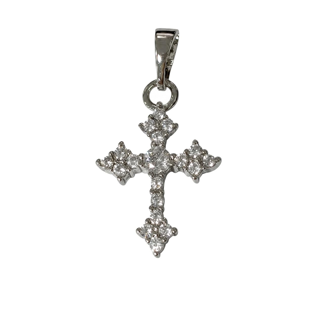 Warm Fortune Cross Pendant Necklace for Women: 18K Gold Plated, Adjustable Chain (18") with Sparkling CZ | A Dazzling Statement for Glamorous Events