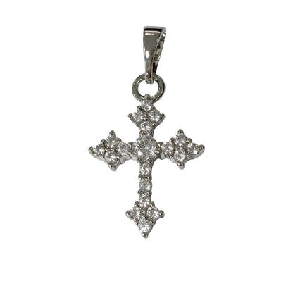 Warm Fortune Cross Pendant Necklace for Women: 18K Gold Plated, Adjustable Chain (18") with Sparkling CZ | A Dazzling Statement for Glamorous Events