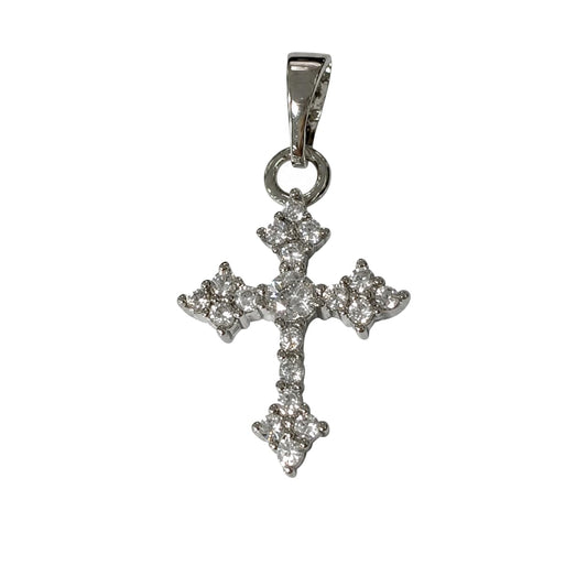 Warm Fortune Cross Pendant Necklace for Women: 18K Gold Plated, Adjustable Chain (18") with Sparkling CZ | A Dazzling Statement for Glamorous Events