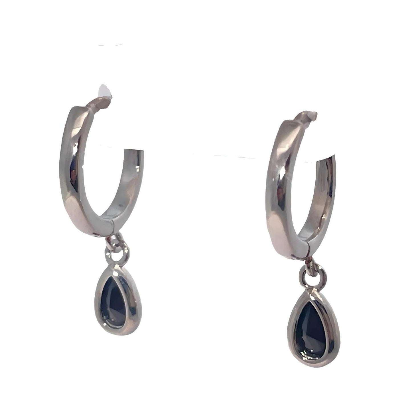 Warm Fortune 18K Gold Plated Hoop & Teardrop Shape Cubic Zirconia Drop Earrings for Women Hypoallergenic - Valentine's Day, Mother's Day, Birthday Gift for Her