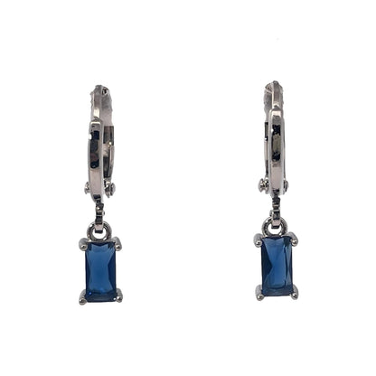 Warm Fortune 18K Gold Plated Rectangle Cubic Zirconia Drop Earrings for Women Hypoallergenic - Valentine's Day, Mother's Day, Birthday Gift for Her