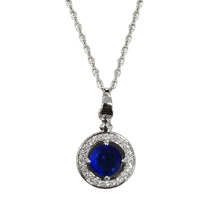 Warm Fortune Round Halo Pendant Necklace for Women: 18K Gold Plated, Adjustable Chain (18"+2") with Sparkling CZ | A Dazzling Statement for Glamorous Events