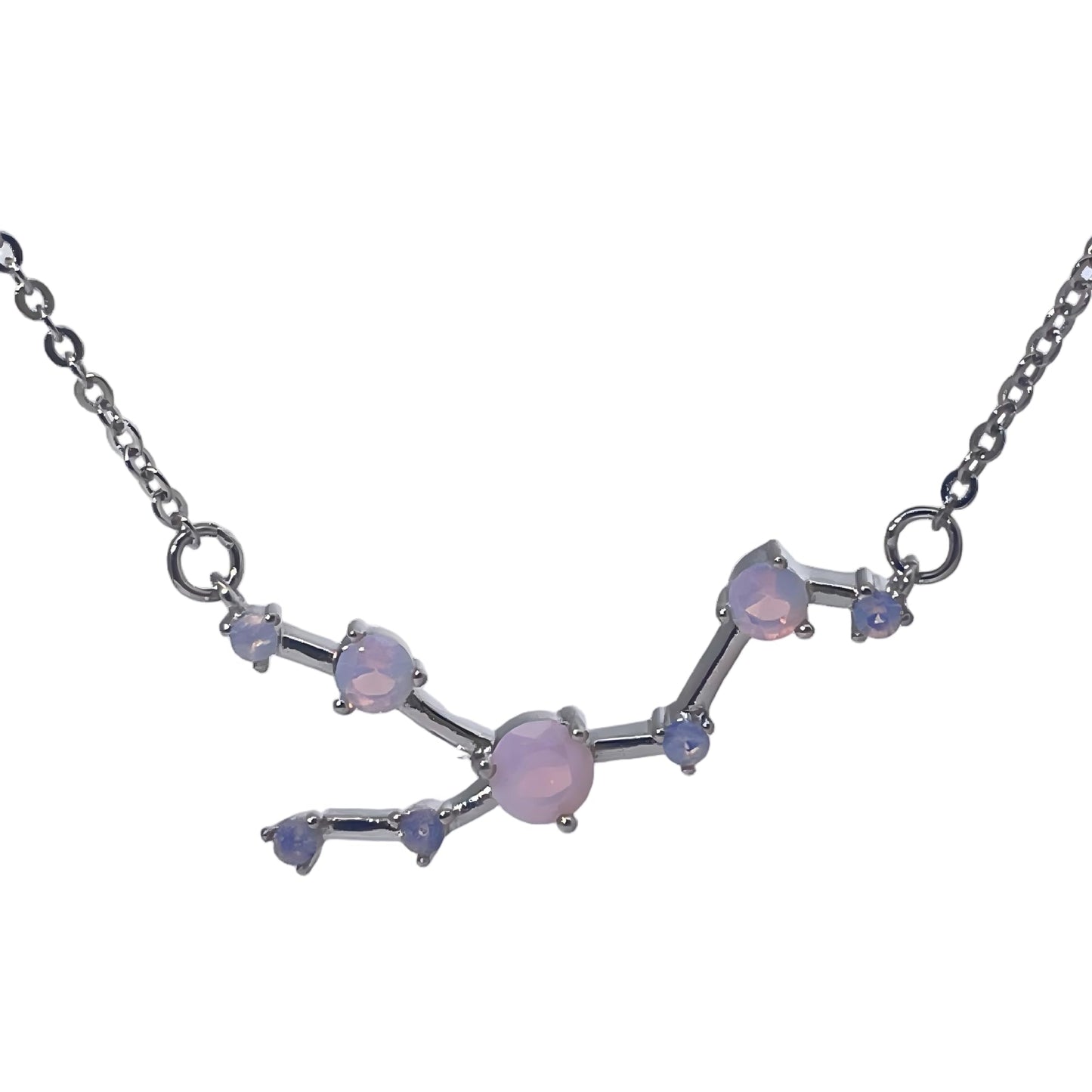 Warm Fortune Zodiac Pendant Necklace for Women,Cubic Zirconia,18K Gold Plated Sterling Silver, 18 inch + 2inch Chain