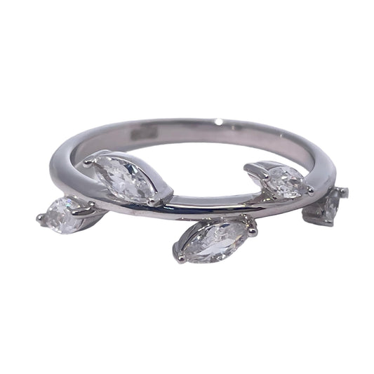 Warm Fortune Cubic Zirconia Promise Rings for Women, 925 Sterling Silver with 18K Gold Plated Anniversary Ring,Wedding Bands Rings for Women Infinity Forever Love Knot Ring