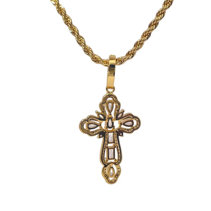 Warm Fortune Hip Hop Pendant Necklace for Women Me,Gold Plated Cubic Zirconia,18+2inch Chain,Street Style Fashion Jewelry