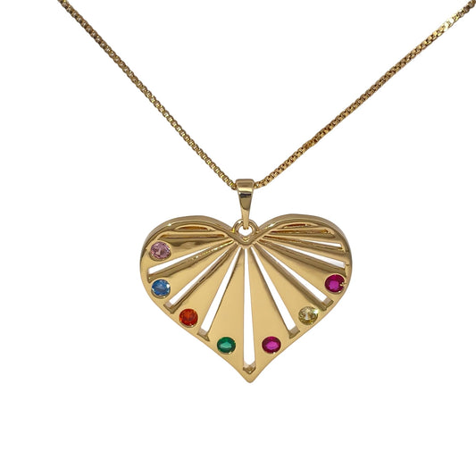 Warm Fortune Hip Hop Pendant Necklace for Women Men,Gold Plated Cubic Zirconia,18+2inch Chain,Street Style Fashion Jewelry