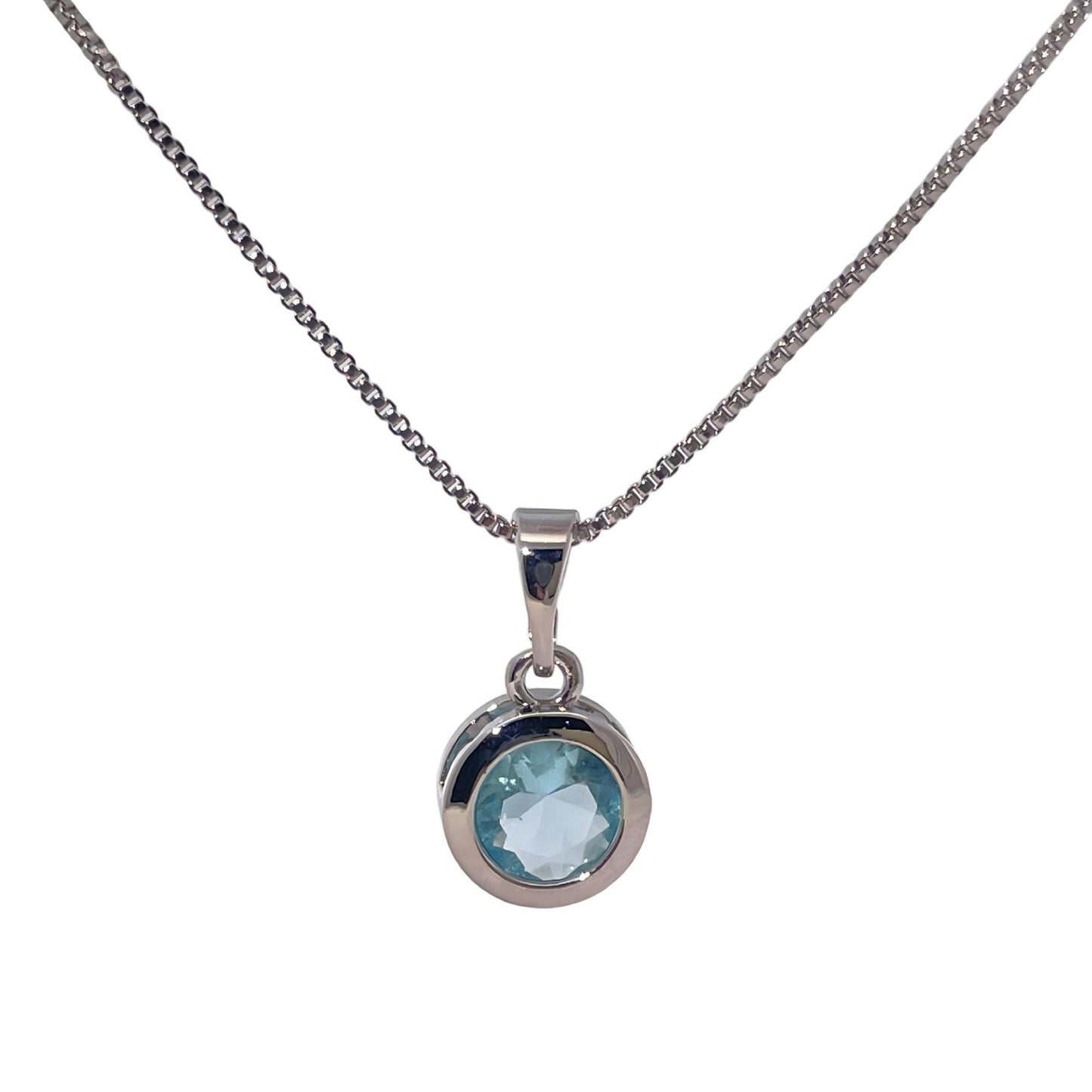 Warm Fortune Cubic Zirconia Pendant Necklace for Women,18K Gold Plated,16 inch + 2inch Chain