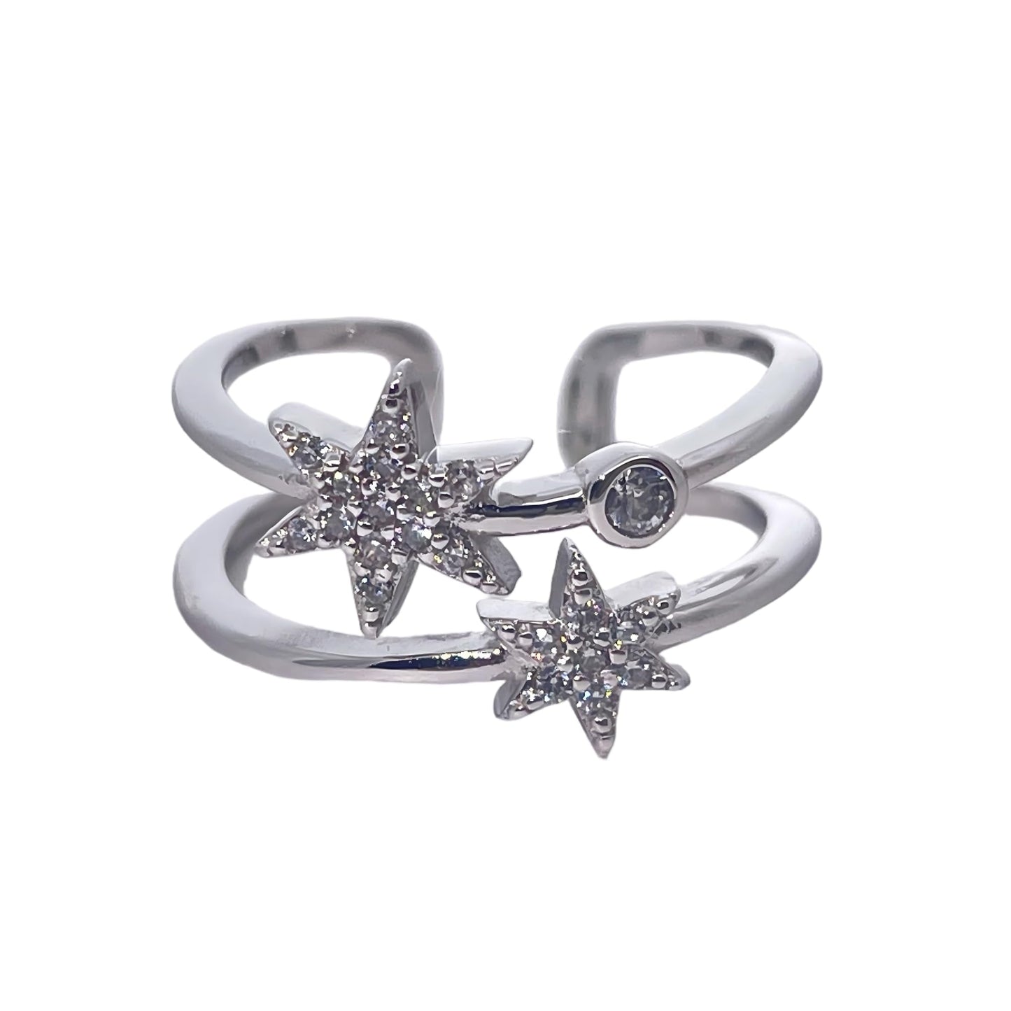 Warm Fortune Cubic Zirconia Promise Rings for Women, 925 Sterling Silver with 18K Gold Plated Anniversary Ring,Wedding Bands Rings for Women Infinity Forever Love Knot Ring,Adjustable
