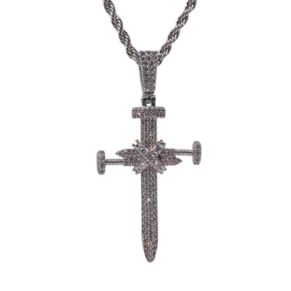 Warm Fortune Hip Hop Pendant Necklace for Women Me,Gold Plated Cubic Zirconia,18+2inch Chain,Street Style Fashion Jewelry