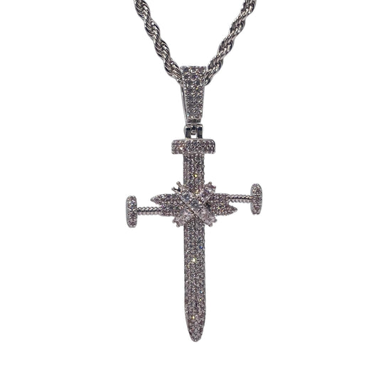 Warm Fortune Hip Hop Pendant Necklace for Women Me,Gold Plated Cubic Zirconia,18+2inch Chain,Street Style Fashion Jewelry