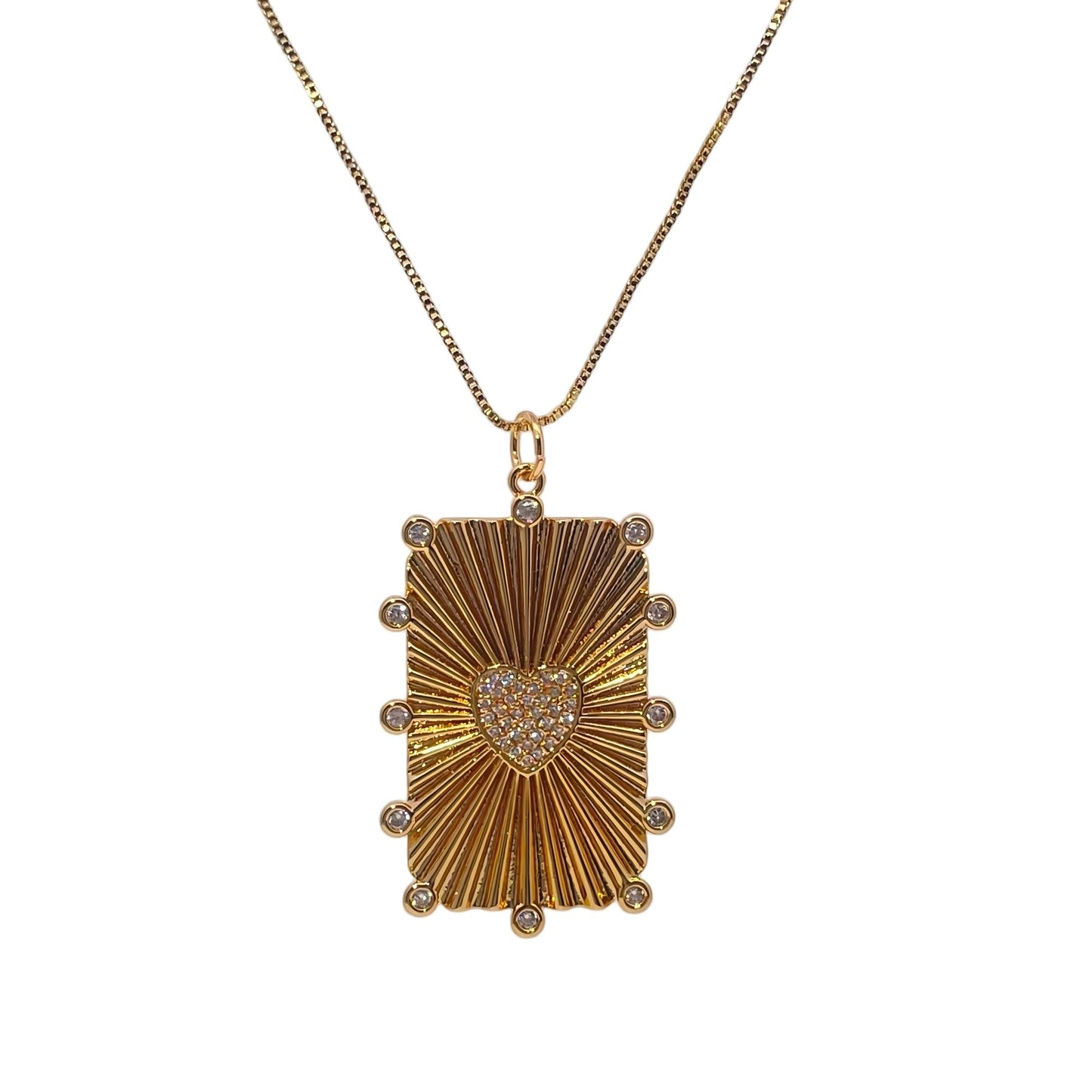 Warm Fortune Hip Hop Pendant Necklace for Women Me,Gold Plated Cubic Zirconia,18+2inch Chain,Street Style Fashion Jewelry