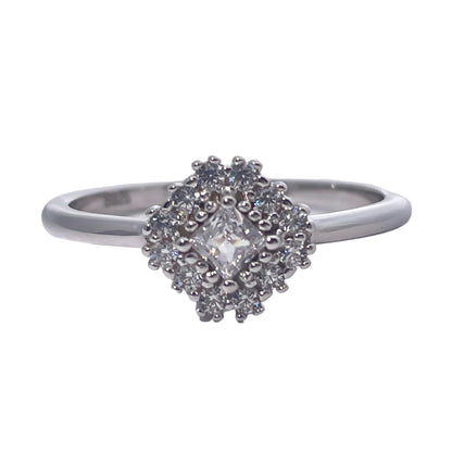 Warm Fortune Cubic Zirconia Band Style Ring for Women, 925 Sterling Silver with 18K Gold Plated Anniversary Ring, Gift for Her Promise Ring