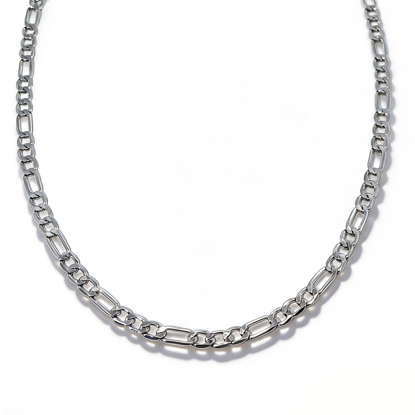Warm Fortune Figaro Chain Necklace for Women: 18K Gold Plated, Adjustable Chain (24") | Elegant & Versatile, an Ideal Layered Piece