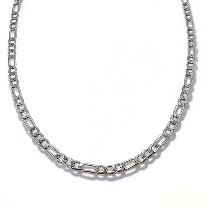 Warm Fortune Figaro Chain Necklace for Women: 18K Gold Plated, Adjustable Chain (24") | Elegant & Versatile, an Ideal Layered Piece