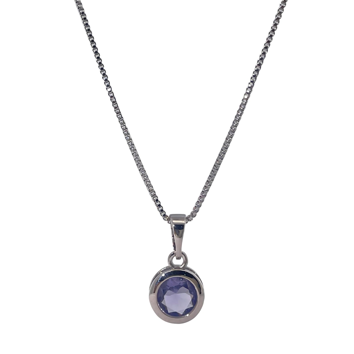 Warm Fortune Cubic Zirconia Pendant Necklace for Women,18K Gold Plated,16 inch + 2inch Chain