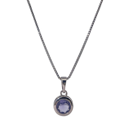 Warm Fortune Cubic Zirconia Pendant Necklace for Women,18K Gold Plated,16 inch + 2inch Chain