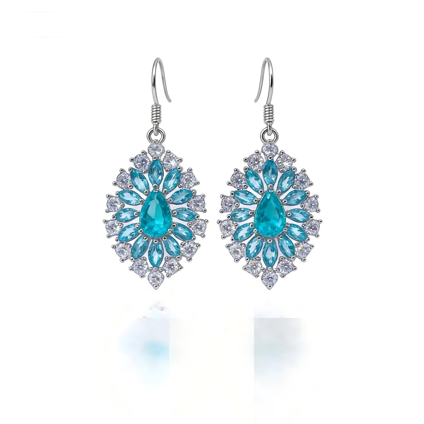 Warm Fortune Cubic Zirconia Drop Earrings for Women,Gold Plated,Gift for Her,Hypoallergenic