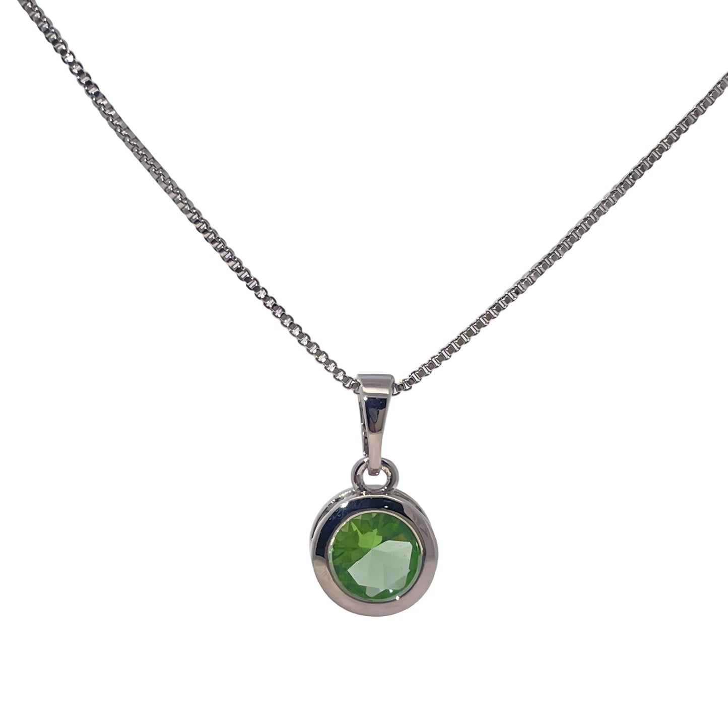 Warm Fortune Cubic Zirconia Pendant Necklace for Women,18K Gold Plated,16 inch + 2inch Chain