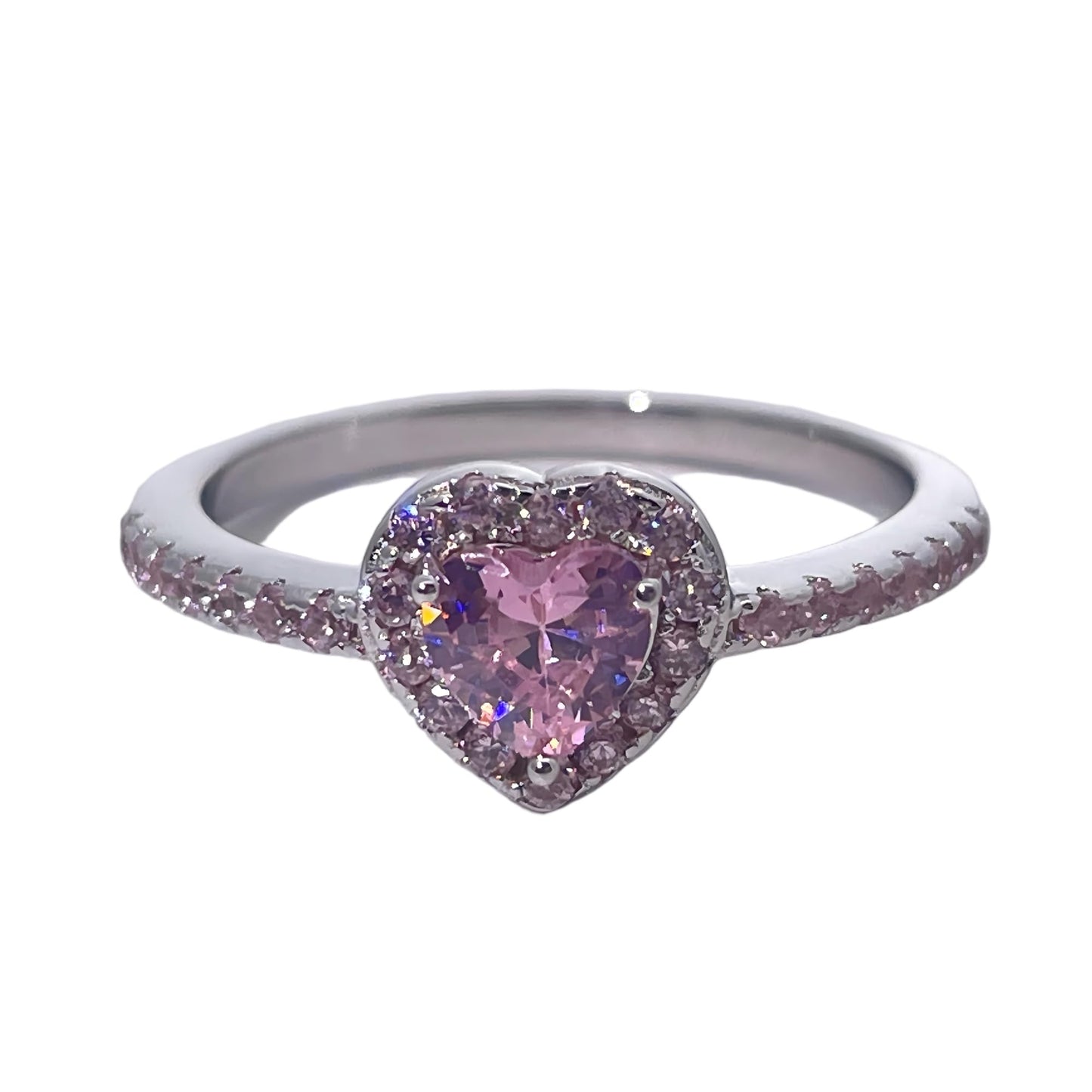 Warm Fortune Cubic Zirconia Engagement Ring for Women, 925 Sterling Silver with 18K White Gold Plated Anniversary Ring, Gift for Her Promise Ring