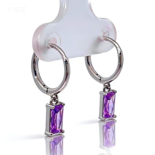 Warm Fortune Cubic Zirconia Drop Earrings for Women,Gold Plated,Gift for Her,Hypoallergenic