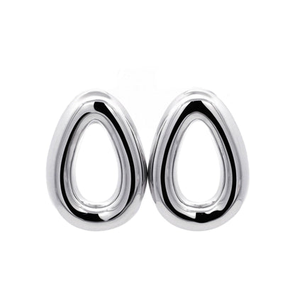 Warm Fortune 18K Heavy Gold Teardrop Stud Earrings for Women, 0.075μm Luxury Plating, Hypoallergenic