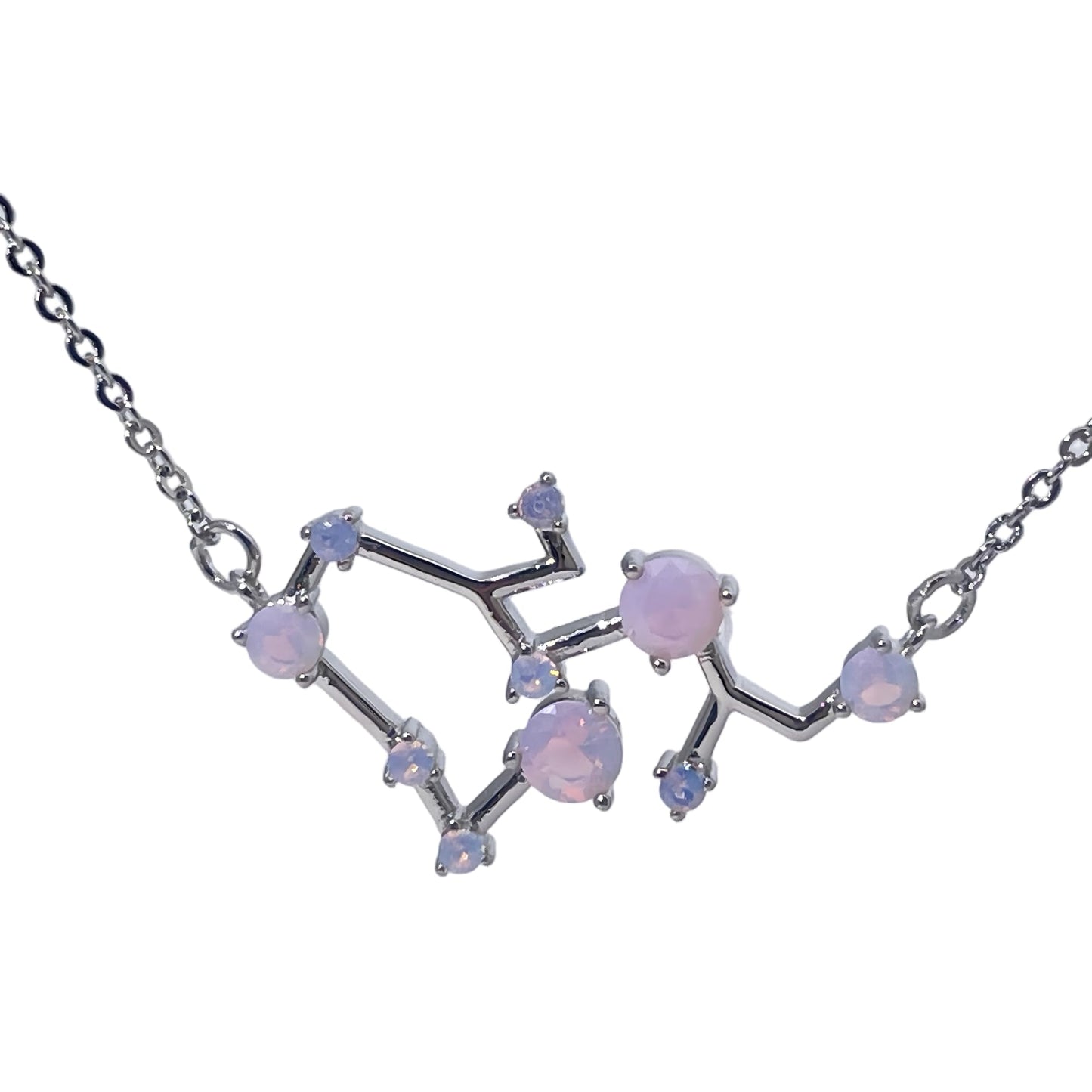 Warm Fortune Zodiac Pendant Necklace for Women,Cubic Zirconia,18K Gold Plated Sterling Silver, 18 inch + 2inch Chain