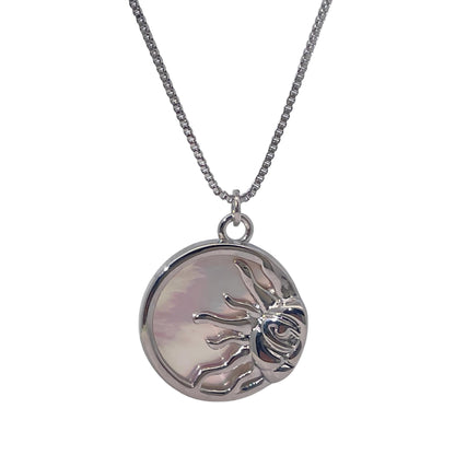 Warm Fortune Cubic Zirconia Pendant Necklace for Women,18K Gold Plated,16 inch + 2inch Chain