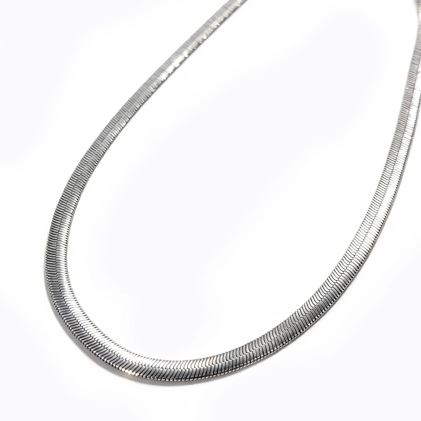 Warm Fortune Herringbone Chain Necklace for Women: 18K Gold Plated, Adjustable Chain (18"+2") | Elegant & Versatile, an Ideal Layered Piece