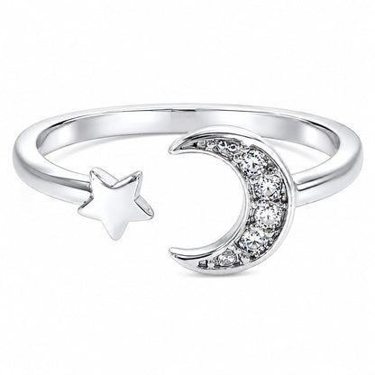 Warm Formtune Geometric Promise Ring for Her - 18K Gold Plated Cubic Zirconia,Stackable Gift Valentine‘s Day, Fashion & Daily Elegant Wear, Adjustable