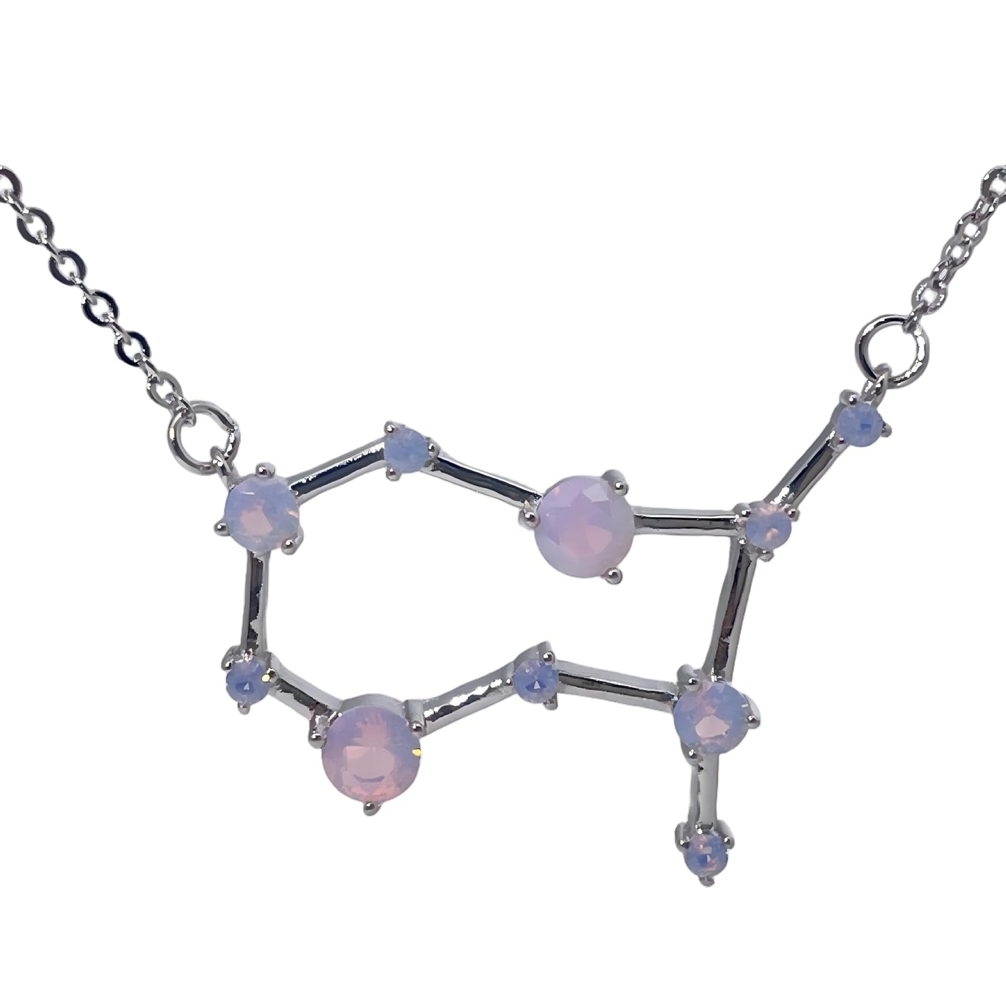 Warm Fortune Zodiac Pendant Necklace for Women,Cubic Zirconia,18K Gold Plated Sterling Silver, 18 inch + 2inch Chain