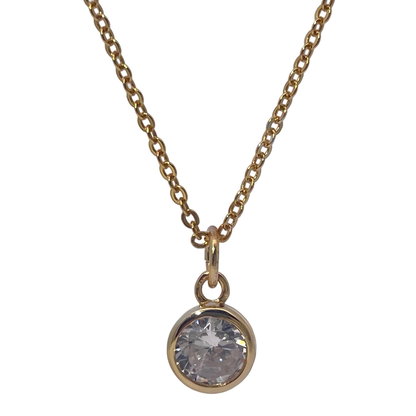 Warm Fortune Zodiac Pendant Necklace for Women,Cubic Zirconia,18K Gold Plated Sterling Silver, 18 inch + 2inch Chain