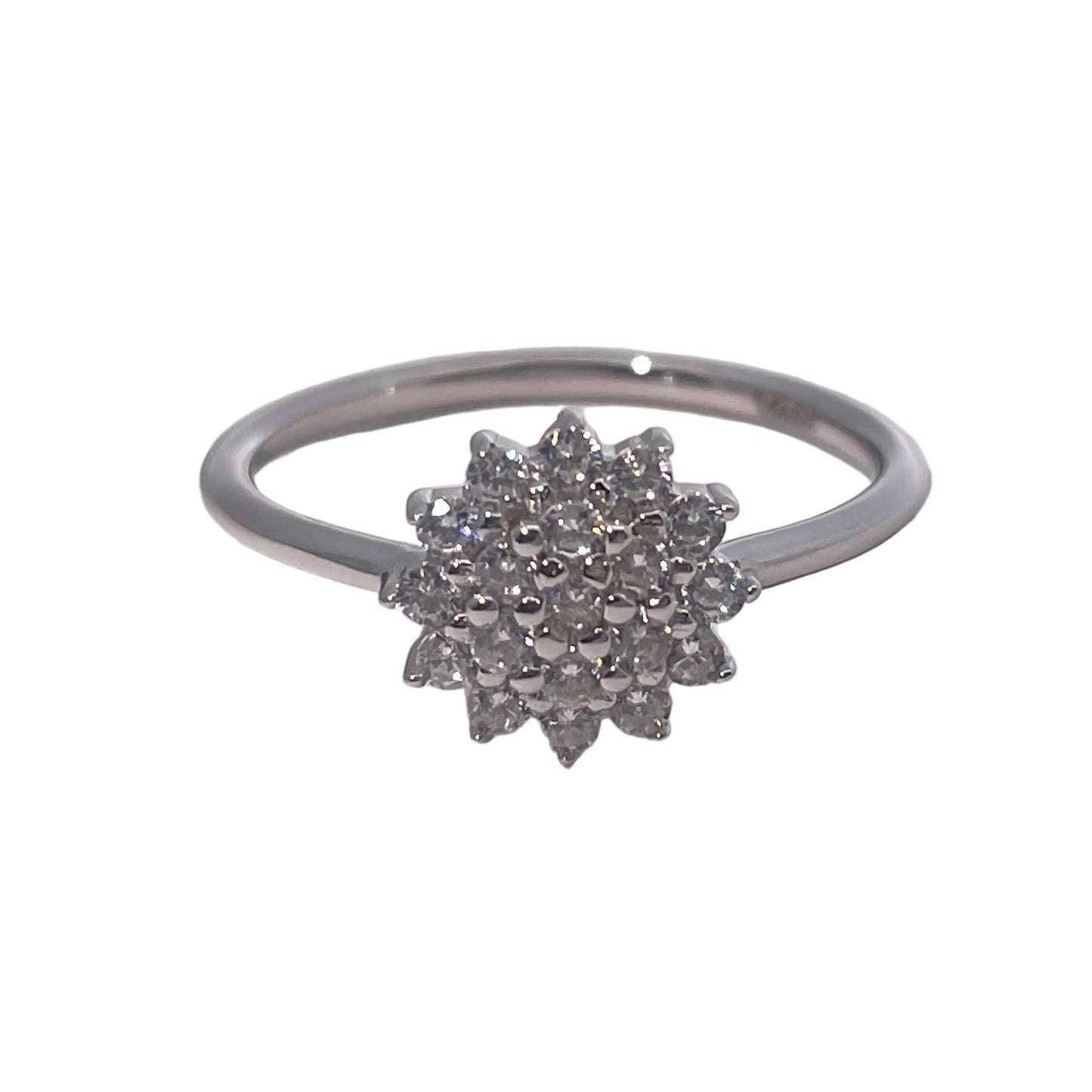 Warm Fortune Engagement Ring for Women,925 Sterling Silver with 18K Gold Plated Anniversary Ring,Gift for Her Promise Ring