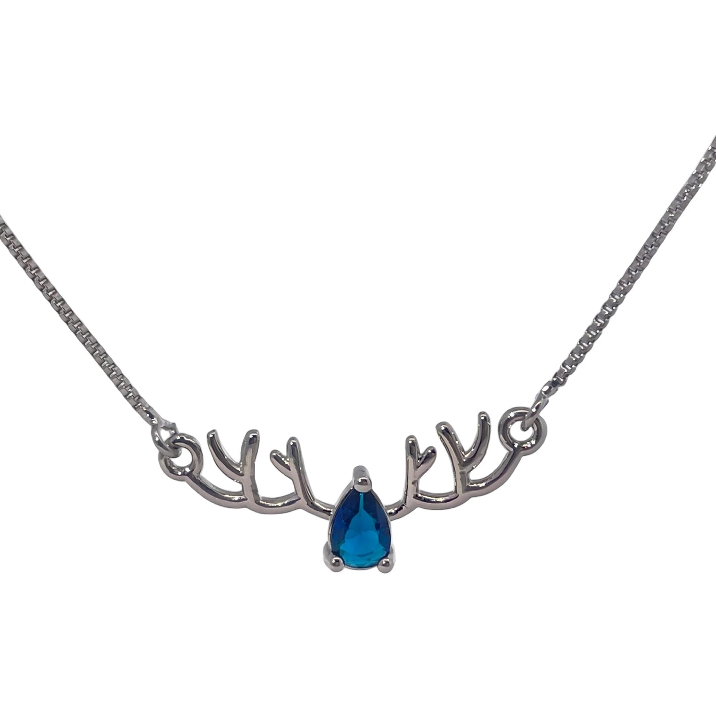 Warm Fortune Cubic Zirconia Pendant Necklace for Women,18K White Gold Plated,18 inch + 2inch Chain