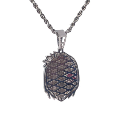 Warm Fortune Hip Hop Pendant Necklace for Women Men,Gold Plated Cubic Zirconia,18+2inch Chain,Street Style Fashion Jewelry