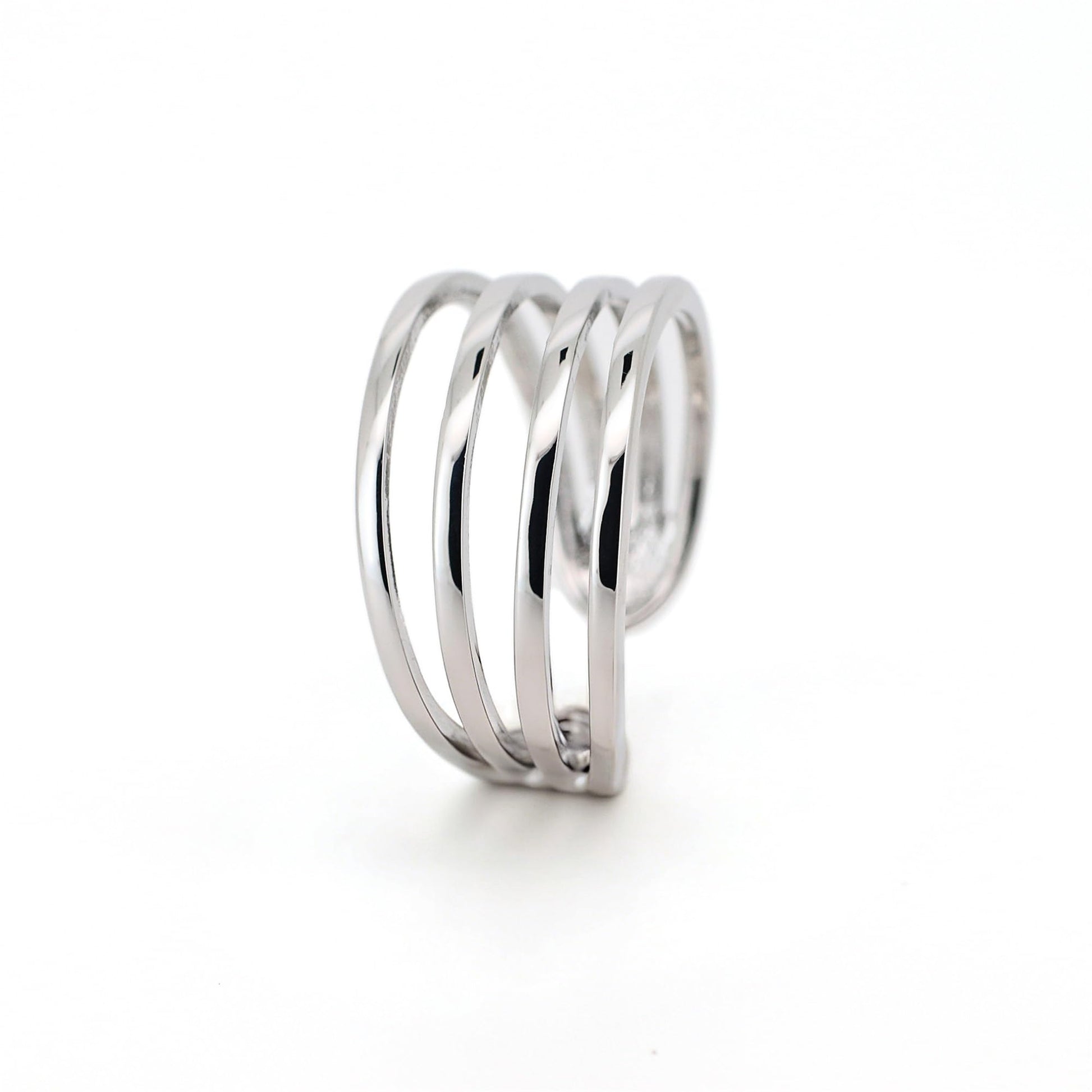 Warm Fortune adjustable four-layer wrap open ring