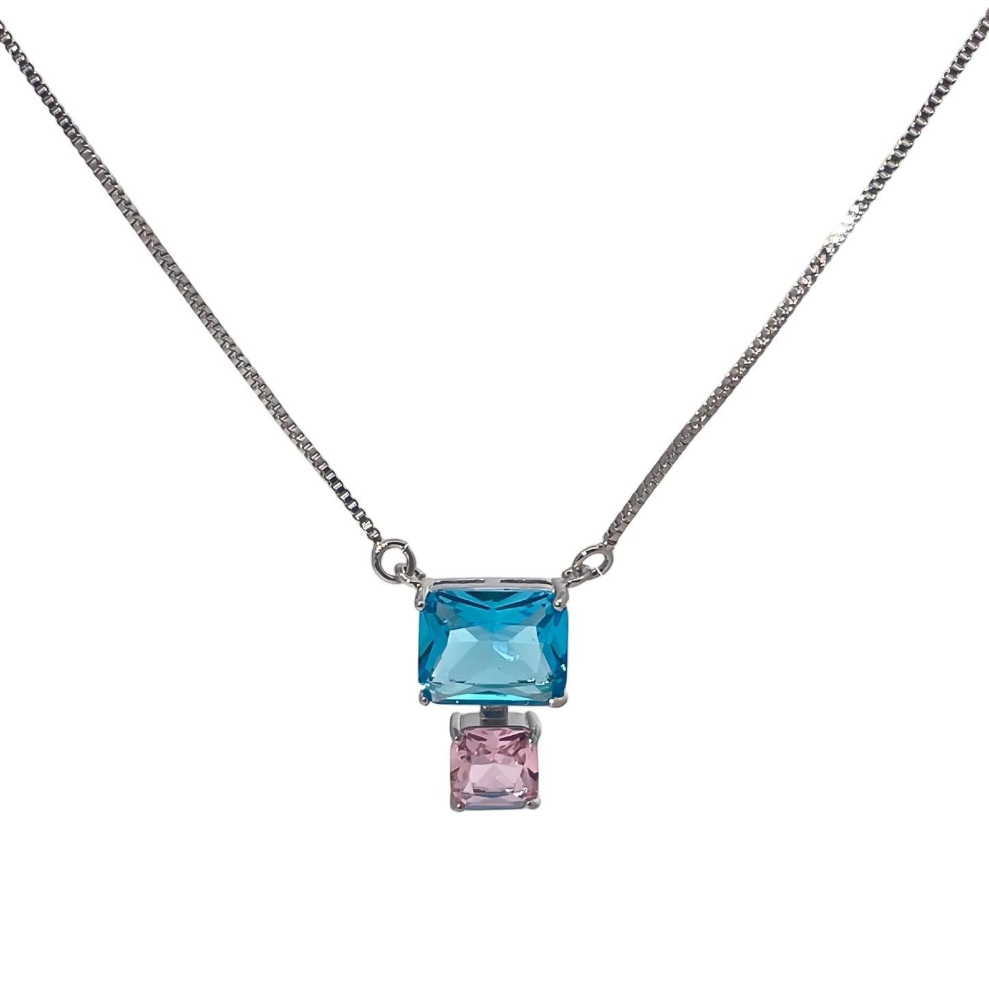 Warm Fortune Cubic Zirconia Christmas Tree Pendant Necklace for Women,18K White Gold Plated,Christmas Jewelry Gifts,18 inch + 2inch Chain