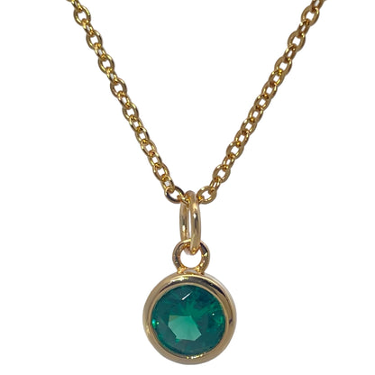 Warm Fortune Zodiac Pendant Necklace for Women,Cubic Zirconia,18K Gold Plated Sterling Silver, 18 inch + 2inch Chain