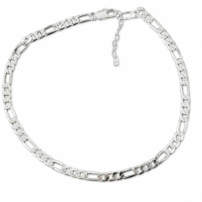 Warm Fortune Figaro Chain Necklace for Women: 18K Gold Plated, Adjustable Chain (20") | Elegant & Versatile, an Ideal Layered Piece