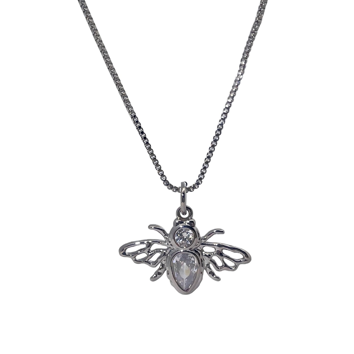 Warm Fortune Cubic Zirconia Christmas Tree Pendant Necklace for Women,18K White Gold Plated,Christmas Jewelry Gifts,18 inch + 2inch Chain