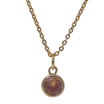 Warm Fortune Zodiac Pendant Necklace for Women,Cubic Zirconia,18K Gold Plated Sterling Silver, 18 inch + 2inch Chain