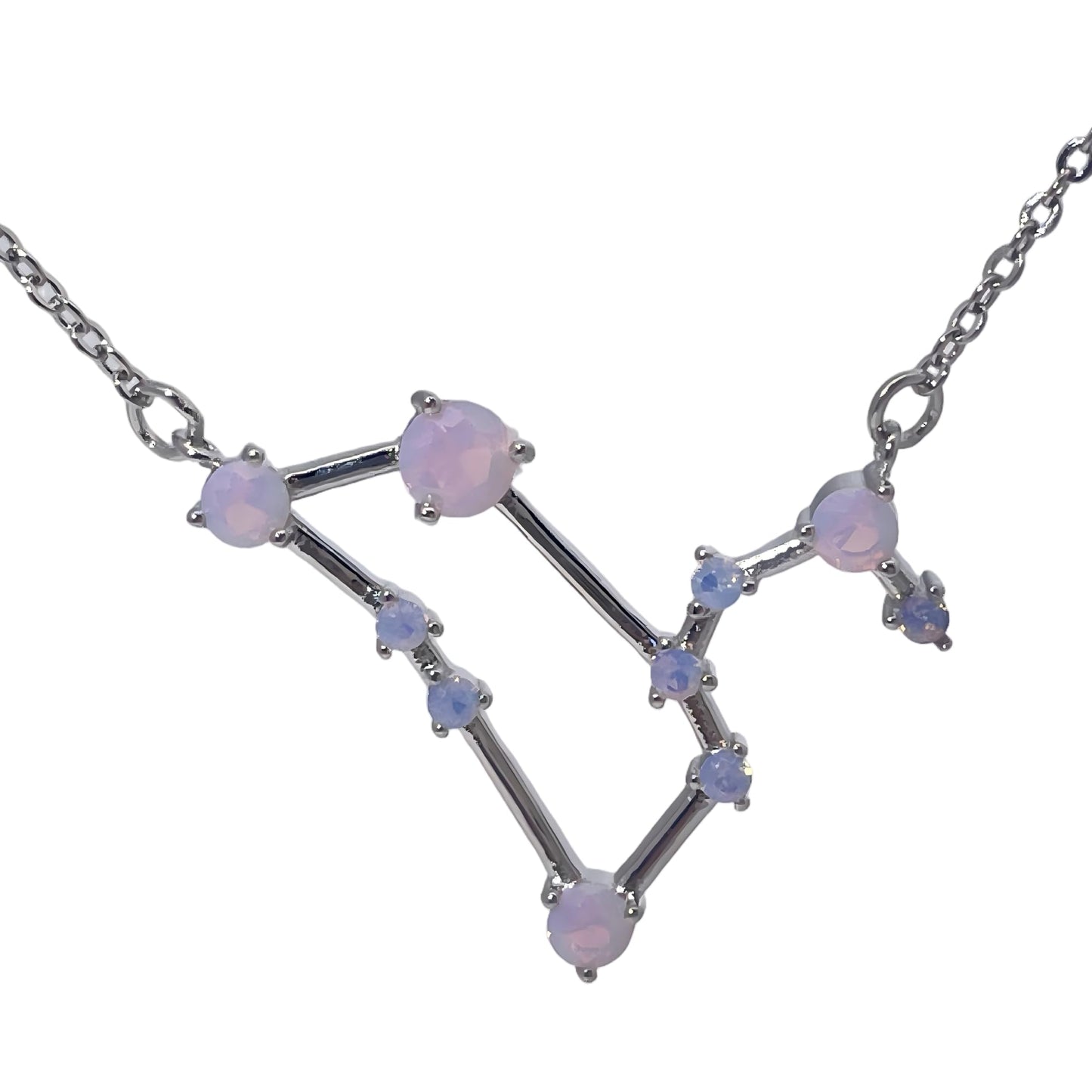 Warm Fortune Zodiac Pendant Necklace for Women,Cubic Zirconia,18K Gold Plated Sterling Silver, 18 inch + 2inch Chain